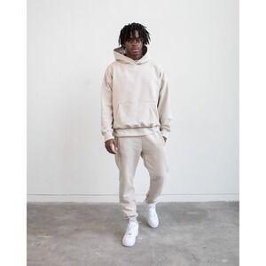 Hours Heavyweight Sweatpants Cream Joggers Mens Small Minimalist Streetwear